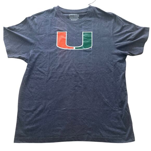 University of Miami t-shirt Sz XL Miami Hurricanes Canes UM - Picture 2 of 4